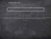 Tablet Screenshot of datahostfile.com